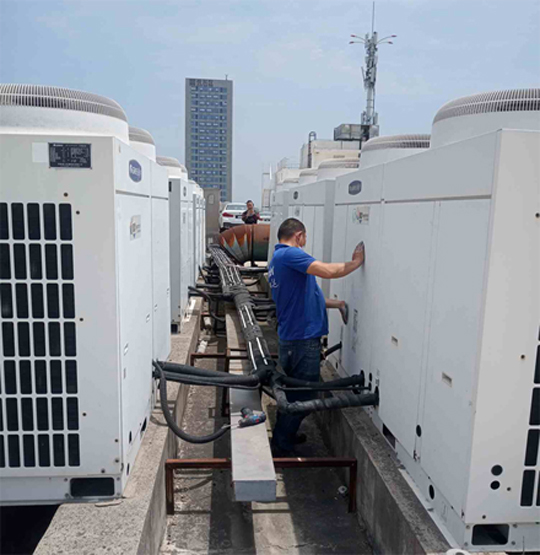 平安中央空调制热和不制冷系统维修方法